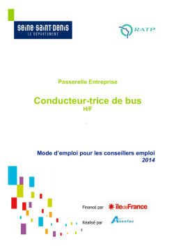 Conducteur-trice de Bus Passerelle Entreprise &ndash; RATP
