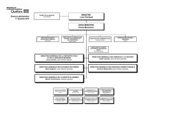 Organigramme minist&eacute;riel par secteur
