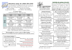 Mémo 2014-2015 - Église Protestante Unie de Royan