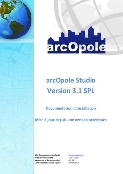 Mise &agrave; jour depuis une version ant&eacute;rieure