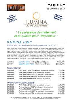 Tarif ILUMINA HWC - Torpedo Graphic