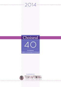 Les femmes leaders économiques de demain