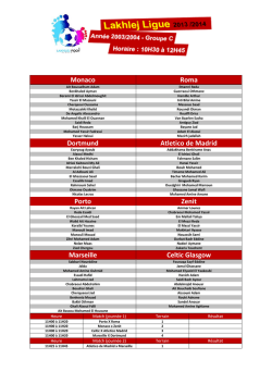 LAKHLEJ LIGUE C - Academie Lakhlej Foot