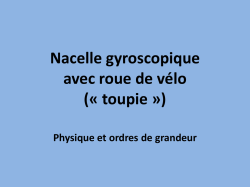 Nacelle gyroscopique