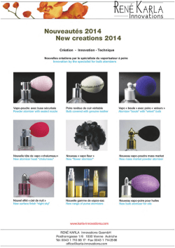 nouveaut&eacute;s - new items 2014 - Ren&eacute; Karla Innovations GesmbH