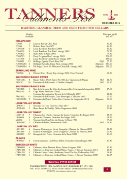 rarities, classics, odds and ends from our cellars