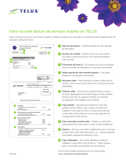 Votre nouvelle facture de services mobiles de TELUS