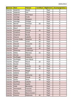 20/01/2014 Epreuve Nom Pr&eacute;nom Certificat R&egrave;glement