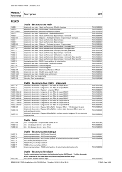 Liste des produits PYGAR