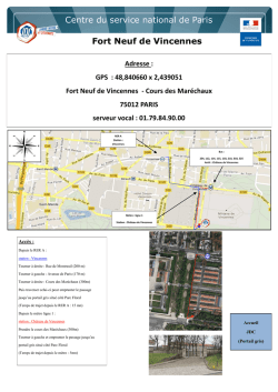 GSBdD du Fort Neuf de VINCENNES