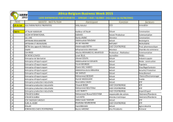Liste participants africains ABBW 2015