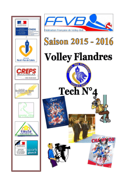VFT N°4 2015-2016 - Ligue des Flandres de Volley-Ball