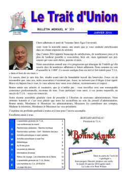 Trait d`Union n°331 - tours inter