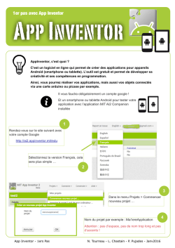 1er pas avec App Inventor