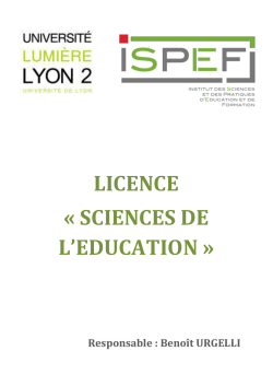 document de presentation de la nouvelle licence