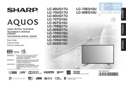 LC-80UQ17U LC-70UQ17U LC-60UQ17U LC-70TQ15U LC