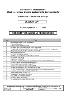 &Eacute;preuve E2 - BAC PRO ELEEC