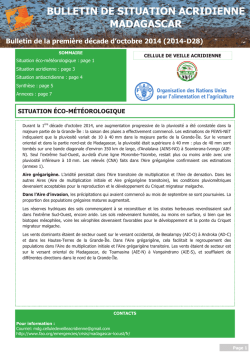 Madagascar - Locust situation bulletin D28