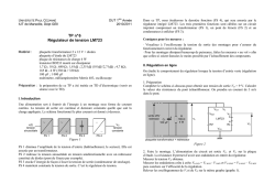 TP n° 6 Régulateur de tension LM723 – – ~ ~ ~ –