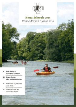 Kanu Schweiz 2014 - Schweizerischer Kanu