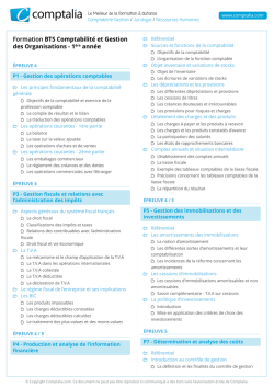 Formation BTS Comptabilit&eacute; et Gestion des