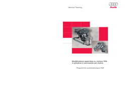 SSP436 Modifications apport&eacute;es au moteur TFSI 4