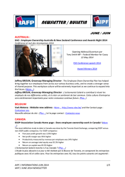 newsletter de juin