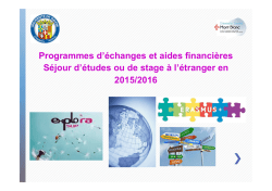 Aides financi&egrave;res 2015-2016 version revue EVT [Mode de