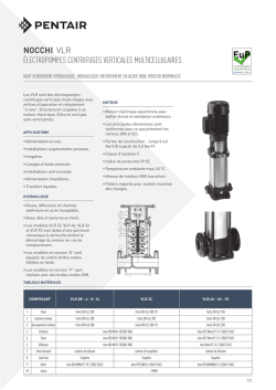 nocchi &eacute;lectropompes centrifuges verticales multicellulaires vlr