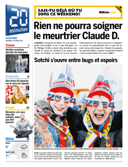 Rien ne pourra soigner le meurtrier Claude D.