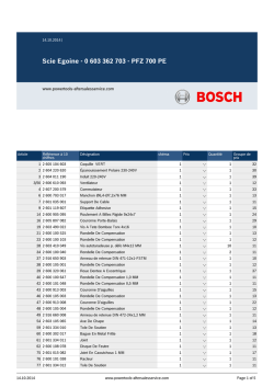 Scie Egoine - 0 603 362 703 - PFZ 700 PE