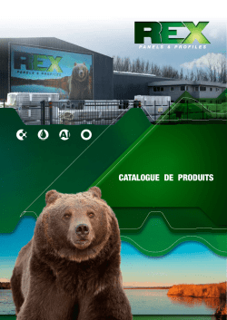 CATALOGUE DE PRODUITS - Rex Panels and Profiles