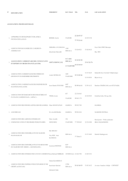 Organisations professionnelles