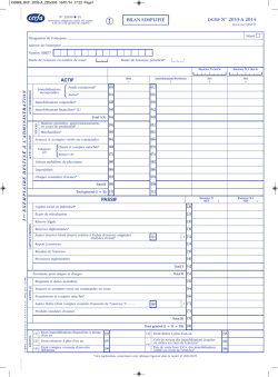 Liasse 2033 : r&eacute;gime r&eacute;el simplifi&eacute;