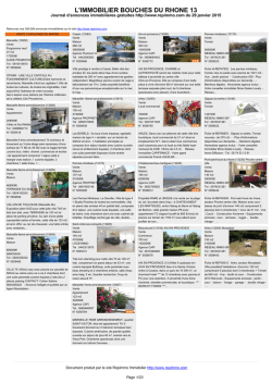 Journal immobilier 13