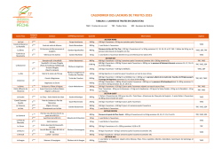 tableau des lachers d`ouverture truite 2015