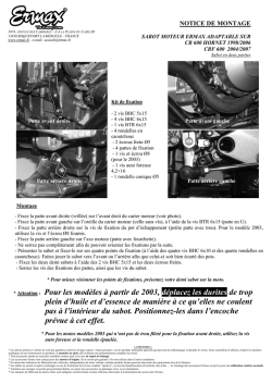 NOTICE DE MONTAGE