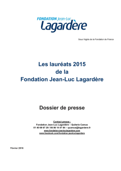 T&eacute;l&eacute;charger le dossier de presse