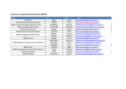 Liste des correspondants bio dans les DRAAF Région