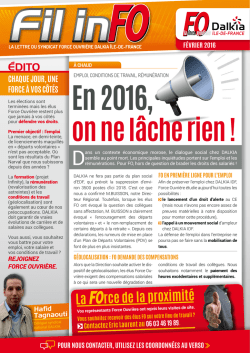 on ne l&acirc;che rien - Bienvenue &agrave; FO DALKIA FRANCE