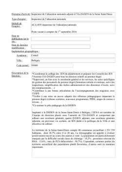 CRETEIL-BIEP Fiche Poste IEN A 93