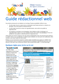 Guide rédactionnel web