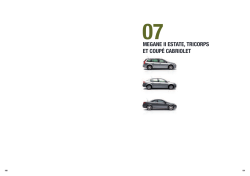 MEGANE II ESTATE, TRICORPS ET COUP&Eacute; CABRIOLET