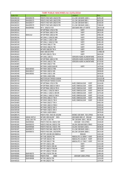Tarif public nettoyeurs haute pression 2014 - E