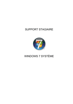 Windows 7 Syst&egrave;me - Cours Seven du lundi