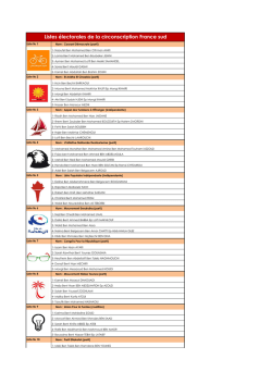 Listes &eacute;lectorales de la circonscription France sud