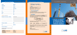 1er forum du b&acirc;timent - concilier les exigences du RPC, de
