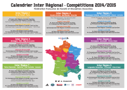 Calendrier Inter Régional - Compétitions 2014/2015