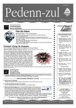 T&eacute;l&eacute;chargez le Pedenn Zul du 8 juin 2014 - Plougastel