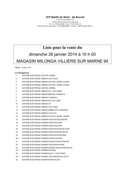Liste de vente - Interencheres